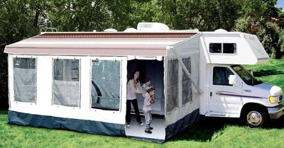 How Do I Add a Screen Room to My RV's Awning